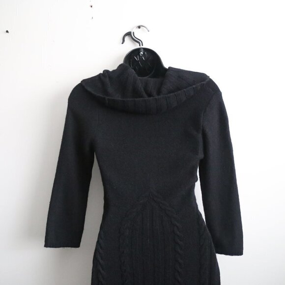 Sleeping On Snow Lancet Arch Cowl Neck Knit Sweater Dress Black Size XS - Picture 6 of 9